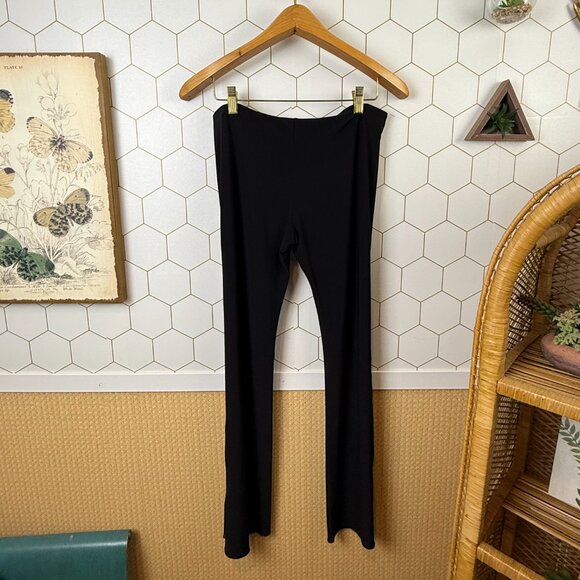 Black Two-Piece Dressy Set with Embellished Flare Leg Detail - Size - Large - Picture 7 of 10